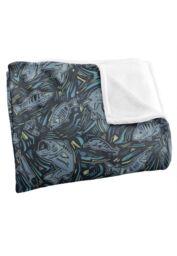 JQ Licensing Jl-Jp Fish Array Fishing Pattern Silky Touch Super Soft Throw Blanket 152 X 127 cm in White - thumbnail 3