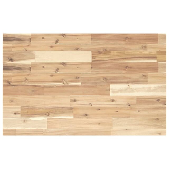 Berkfield Home Desk Top Untreated 80x50x4 cm Solid Wood Acacia in Brown - Size: 80 x 50 x 4 cm - image 1
