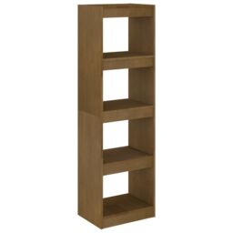 Berkfield Home Book Cabinet Room Divider Honey Brown 40x30x135.5 cm Pinewood - thumbnail 2