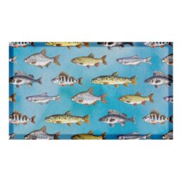 Artsy Mats Fishes Doormat (70 x 40cm) in White - Size: 40 cm x 70 cm - thumbnail 2