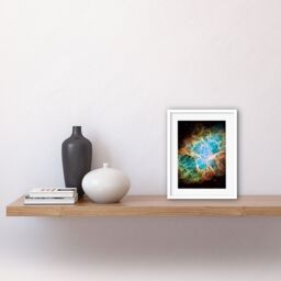 Artery8 Wall Art Print Hubble Space Astronomy Giant Mosaic Of Crab Nebula Six Light Year Wide Expanding Remnant Of Supernova Star Explosion & Neutron - thumbnail 2