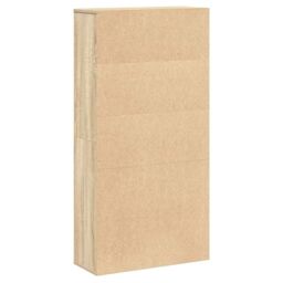 Berkfield Home Bookcase Sonoma Oak 60x24x120 cm Engineered Wood in Brown - Size: 60 x 24 x 120 cm - thumbnail 6