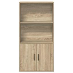 Berkfield Home Bookcase Sonoma Oak 60x24x120 cm Engineered Wood in Brown - Size: 60 x 24 x 120 cm - thumbnail 4