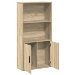 Berkfield Home Bookcase Sonoma Oak 60x24x120 cm Engineered Wood in Brown - Size: 60 x 24 x 120 cm - thumbnail 7