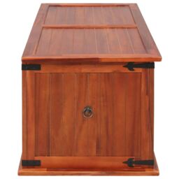 Berkfield Home Storage Chest 79x34x32 cm Solid Acacia Wood in Brown - Size: 79 x 34 x 32 cm - thumbnail 3