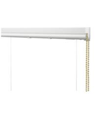 New Edge Blinds Deluxe PVC Cassette Roman Blind Kit with Brass Chain (250cm Drop) in White - Size: 60 cm - thumbnail 1