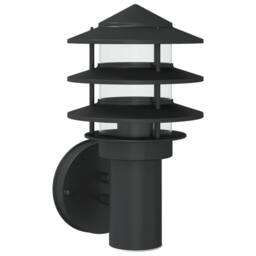 Berkfield Home Outdoor Wall Light Black Stainless Steel - thumbnail 3