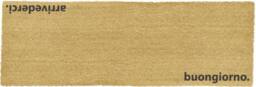 Artsy Mats Arrivederci Italian Coir Doormat (120 x 40cm) in Brown - Size: 40 cm x 120 cm - thumbnail 4
