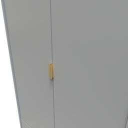 Ready Assembled 2 U Tamworth 2 Door 2 Drawer Wardrobe (Ready Assembled) in Dark Grey - thumbnail 4