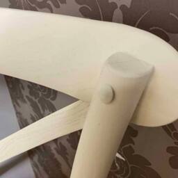 Minster French Cross Back Dining Chair - Wood - L46 x W49 x H88 cm in White - Size: 1 Pack - thumbnail 9
