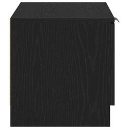 Berkfield Home TV Cabinet Black Oak 80x35x36, 5 cm Engineered Wood - thumbnail 6