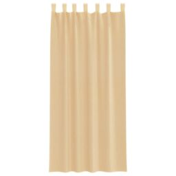 Berkfield Home Voile Curtains with Loops 2 pcs Sand 140x225 cm in Brown - thumbnail 4