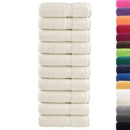 Berkfield Home Premium Guest Towels SOLUND 10 pcs Cream 30x50 cm 600 gsm