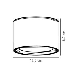 Nordlux Modern Indoor Surface Downlight White Metal Intergrated LED 3-Level Dimming - Mains Powered, IP44 - thumbnail 8