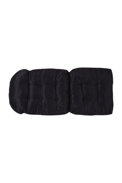 Living and Home 125CM x 53CM Outdoor Waterproof Seat Cushion with Fixing Straps in Black - Size: 125 cm x 53 cm - image 1