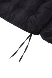 Living and Home 125CM x 53CM Outdoor Waterproof Seat Cushion with Fixing Straps in Black - Size: 125 cm x 53 cm - thumbnail 6
