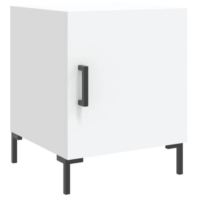 Berkfield Home Bedside Cabinet White 40x40x50 cm Engineered Wood - Size: 40 x 40 x 50 cm - image 1