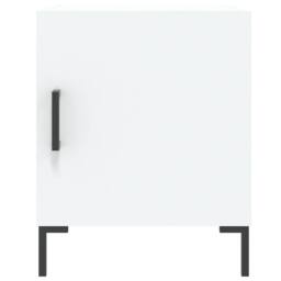 Berkfield Home Bedside Cabinet White 40x40x50 cm Engineered Wood - Size: 40 x 40 x 50 cm - thumbnail 4