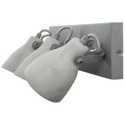 Wyld and Coco Three Light Wall Lamp Grey Concrete Industrial Sconce Adjustable - thumbnail 8