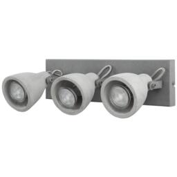 Wyld and Coco Three Light Wall Lamp Grey Concrete Industrial Sconce Adjustable - thumbnail 5