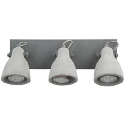 Wyld and Coco Three Light Wall Lamp Grey Concrete Industrial Sconce Adjustable - thumbnail 7
