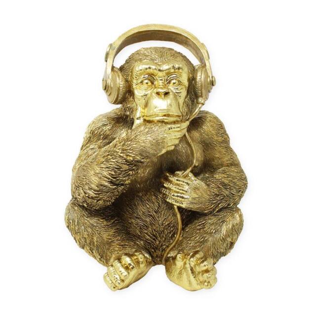Gifts Direct 2 U Gold Monkey with Headphones - image 1