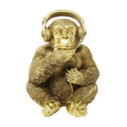 Gifts Direct 2 U Gold Monkey with Headphones