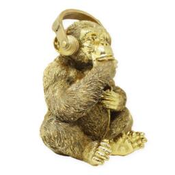 Gifts Direct 2 U Gold Monkey with Headphones - thumbnail 3