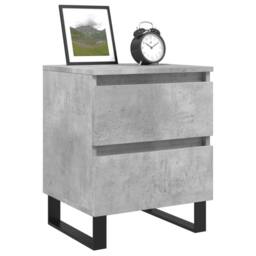 Berkfield Home Bedside Cabinet Concrete Grey 40x35x50 cm Engineered Wood - Size: 40 x 35 x 50 cm - thumbnail 3