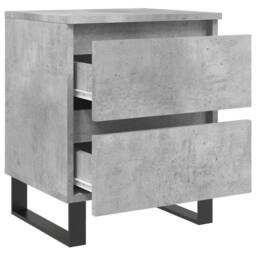 Berkfield Home Bedside Cabinet Concrete Grey 40x35x50 cm Engineered Wood - Size: 40 x 35 x 50 cm - thumbnail 6