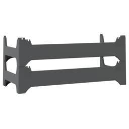 Berkfield Home Wine Rack for 12 Bottles PP Stackable in Charcoal - thumbnail 5