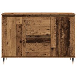 Berkfield Home Sideboard with Doors & Drawers Old Wood 101, 5x35x70 cm in Brown - Size: 5 x 35 x 70 cm - thumbnail 6
