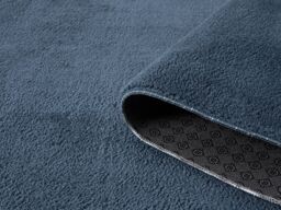 Desire Rugs Comfy Washable Low Pile Living Room Area Rug - Anti-Slip Felt Backing in Navy - Size: 100 cm diameter - thumbnail 3