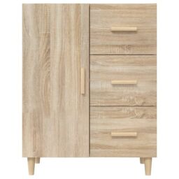 Berkfield Home Sideboard Sonoma Oak 69.5x34x90 cm Engineered Wood in Brown - thumbnail 5