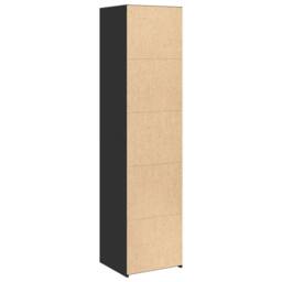 Berkfield Home Highboard Black 45x41x185 cm Engineered Wood - Size: 45 x 41 x 185 cm - thumbnail 6