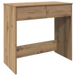 Berkfield Home Elegant Desk Artisian Oak 80x40x75 cm Engineered Wood in Brown - Size: 80 x 40 x 75 cm - thumbnail 3