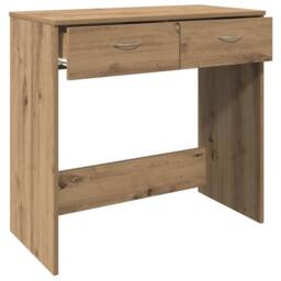 Berkfield Home Elegant Desk Artisian Oak 80x40x75 cm Engineered Wood in Brown - Size: 80 x 40 x 75 cm - thumbnail 5
