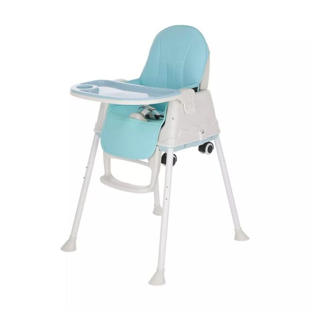 VOGREX Adjustable 4-In-1 Baby Highchair Infant High Feeding Seat in Blue - image 1
