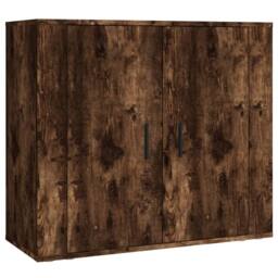 Berkfield Home Highboard Smoked Oak Engineered Wood in Brown - thumbnail 7