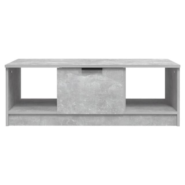 Berkfield Home Decorative Coffee Table Concrete Grey 102x50x36 cm Engineered Wood - Size: 102 x 50 x 36 cm - image 1
