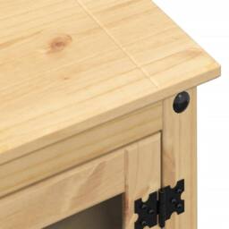 Berkfield Home HiFi Cabinet Corona 60x50x82 cm Solid Wood Pine in Light Brown - Size: 60 x 50 x 82 cm - thumbnail 7