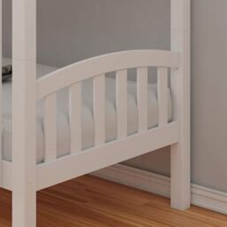 KOSY KOALA Bunk Bed Kids White 3ft with Mattress Single Pine Wooden Children Bedroom Furniture in Wine - thumbnail 2