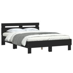Berkfield Home Bed Frame without Mattress Black 120x200 cm - Size: Small Double - thumbnail 4