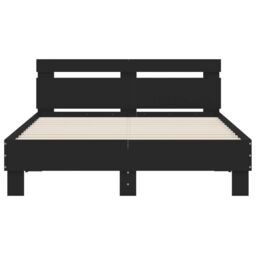 Berkfield Home Bed Frame without Mattress Black 120x200 cm - Size: Small Double - thumbnail 5
