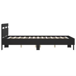 Berkfield Home Bed Frame without Mattress Black 120x200 cm - Size: Small Double - thumbnail 6
