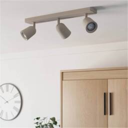 Loops Stylish Sandy Triple Ceiling Spotlight for Indoor Home Decor in Nude - thumbnail 6