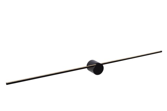 Lucide 'MIZAR' Non Dimmable Stylish Mountable Bathroom Decor LED Wall Light in Black - image 1