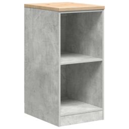 Berkfield Home Garage Storage Cabinet Concrete Grey 40x51x85 cm Solid Wood Pine - Size: 40 x 51 x 85 cm - thumbnail 2