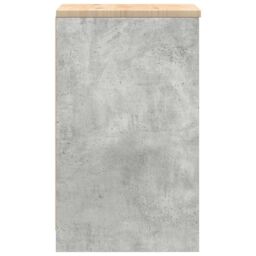 Berkfield Home Garage Storage Cabinet Concrete Grey 40x51x85 cm Solid Wood Pine - Size: 40 x 51 x 85 cm - thumbnail 6