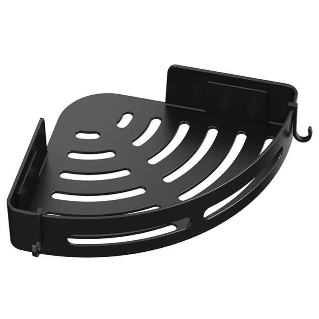 Ventryn 3PCS Shower Caddy Adhesive Bathroom Shampoo Holder No Drill in Black - image 1